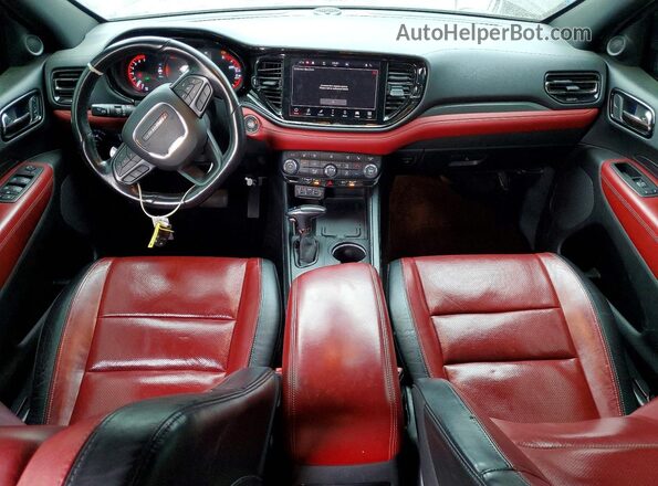 1C4SDHCT3NC187161 2022 DODGE DURANGO Black Dashboard view