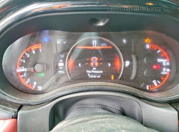 1C4SDHCT3NC187161 2022 DODGE DURANGO Black Instrument cluster view