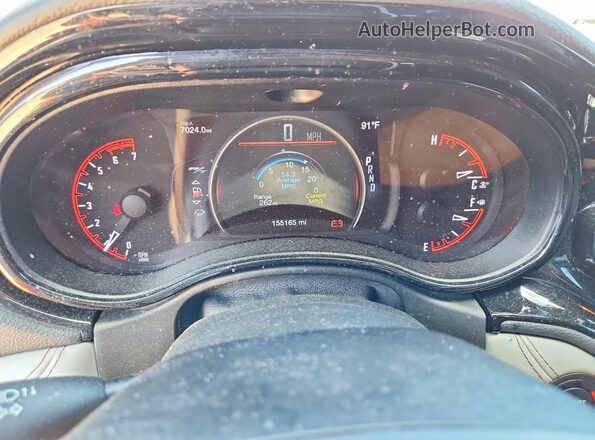 1C4SDHCT4NC101596 2022 DODGE DURANGO Red ხელსაწყოთა პანელის ხედი
