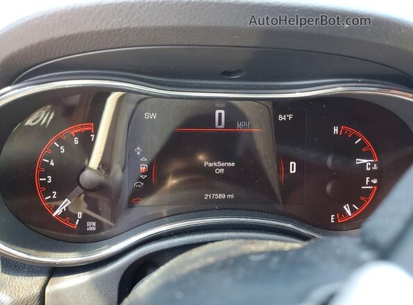 1C4SDHCT6HC648096 2017 DODGE DURANGO Gray ხელსაწყოთა პანელის ხედი