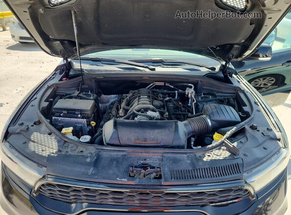 1C4SDHCT6PC567498 2023 DODGE DURANGO Black Engine compartment view
