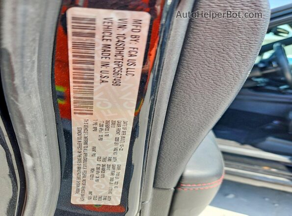 1C4SDHCT6PC567498 2023 DODGE DURANGO Black 360 interior view