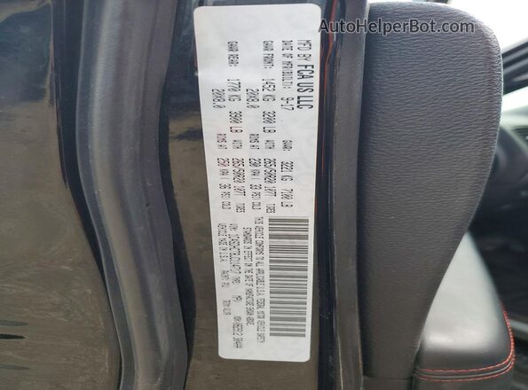 1C4SDHCT8JC114717 2018 DODGE DURANGO Black VIN կոդի պիտակի տեսք