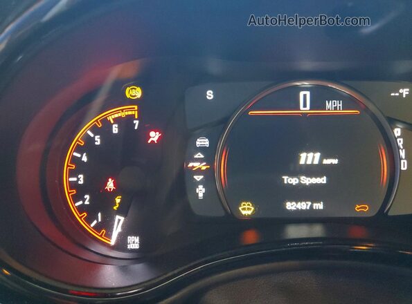 1C4SDHCT8MC836662 2021 DODGE DURANGO Black Вид щитка приладів