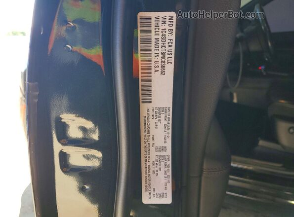 1C4SDHCT8MC836662 2021 DODGE DURANGO Black Вид наклейки з VIN-кодом