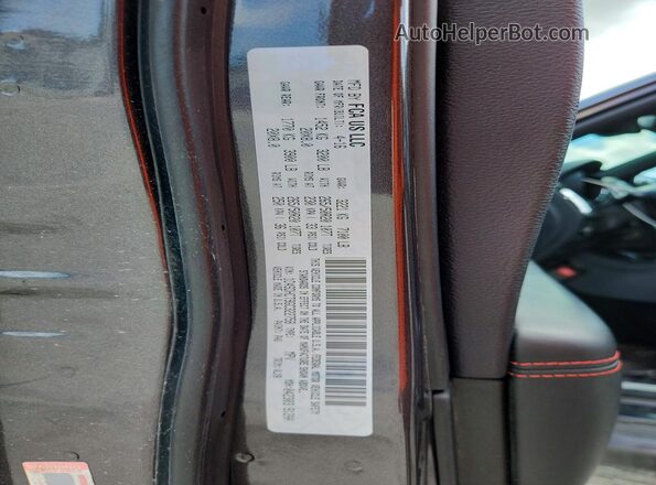 1C4SDHCT9GC322758 2016 DODGE DURANGO Gray Widok naklejki z numerem VIN