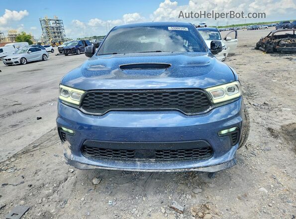 1C4SDHFT8MC823194 2021 DODGE DURANGO Blue Front view