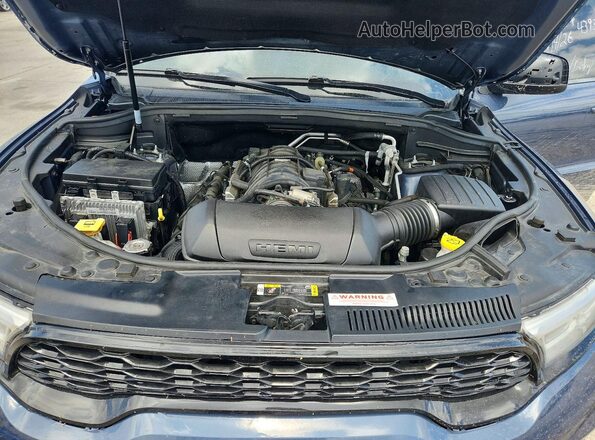 1C4SDHFT8MC823194 2021 DODGE DURANGO Blue Engine compartment view