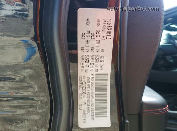 1C4SDJCT0GC347345 2016 DODGE DURANGO Черный Вид наклейки с VIN-кодом