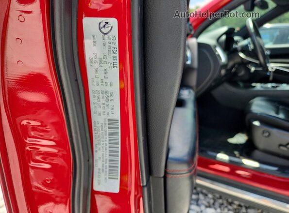 1C4SDJCT0HC797269 2017 DODGE DURANGO Red VIN կոդի պիտակի տեսք