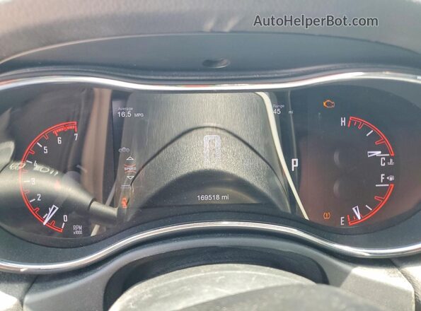 1C4SDJCT1HC666299 2017 DODGE DURANGO Black Vista del cuadro de instrumentos