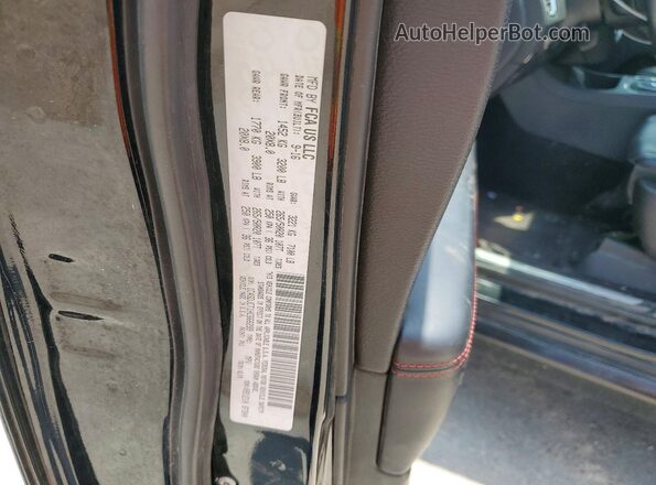 1C4SDJCT1HC666299 2017 DODGE DURANGO Black Vista de la etiqueta del VIN