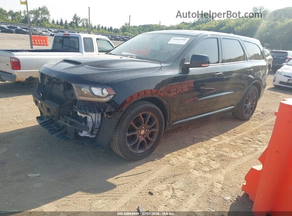 1C4SDJCT1JC213452 2018 DODGE DURANGO Black წინა მარცხენა ხედი სამი მეოთხედიდან