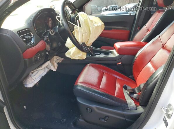 1C4SDJCT1NC204546 2022 DODGE DURANGO Белый Вид салона спереди
