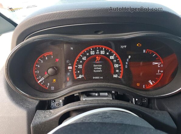 1C4SDJCT2LC394760 2020 DODGE DURANGO Black Вид щитка приладів