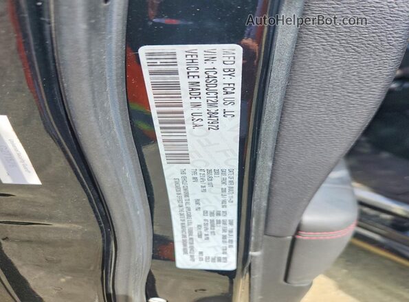 1C4SDJCT2MC847972 2021 DODGE DURANGO Black VIN կոդի պիտակի տեսք