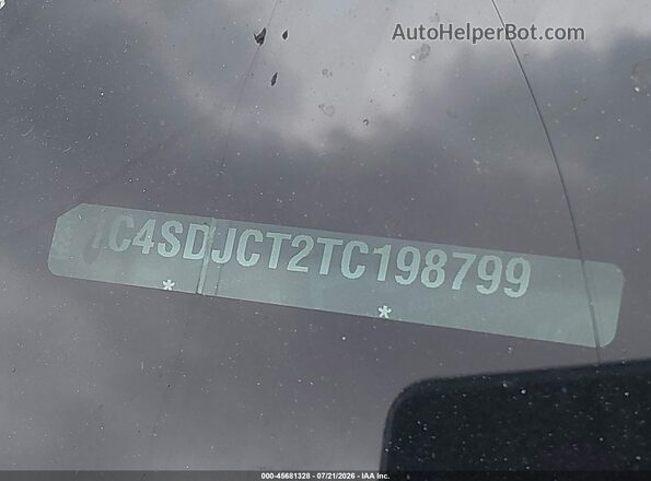 1C4SDJCT2TC198799 2026 DODGE DURANGO Black Widok zestawu wskaźników