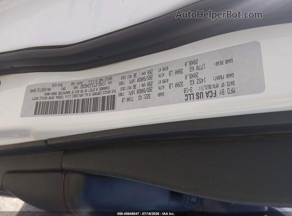 1C4SDJCT3JC346262 2018 DODGE DURANGO Black Vista del compartimento del motor