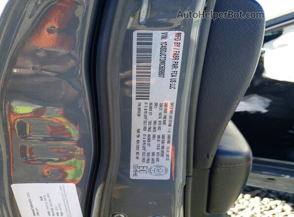 1C4SDJCT3MC609807 2021 DODGE DURANGO Серый Вид наклейки с VIN-кодом