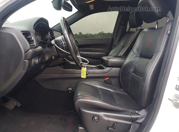 1C4SDJCT3NC221669 2022 DODGE DURANGO White Vista interior delantera