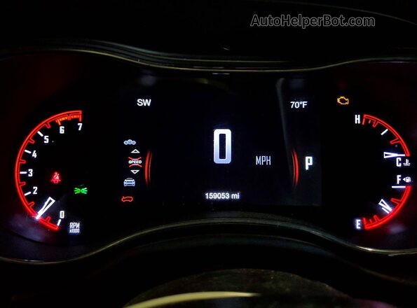 1C4SDJCT4HC928686 2017 DODGE DURANGO White Widok zestawu wskaźników