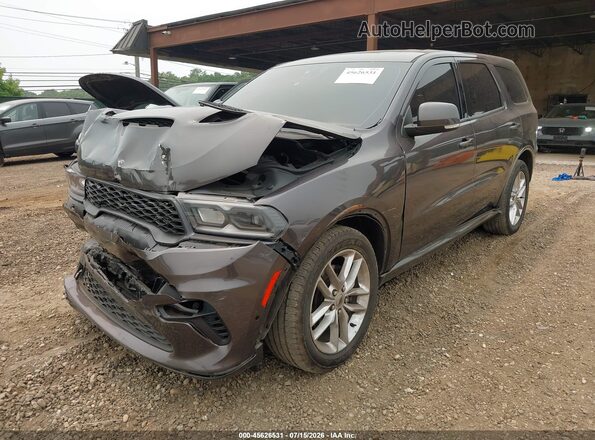 1C4SDJCT4MC555451 2021 DODGE DURANGO Gray Vista tres cuartos delantera izquierda