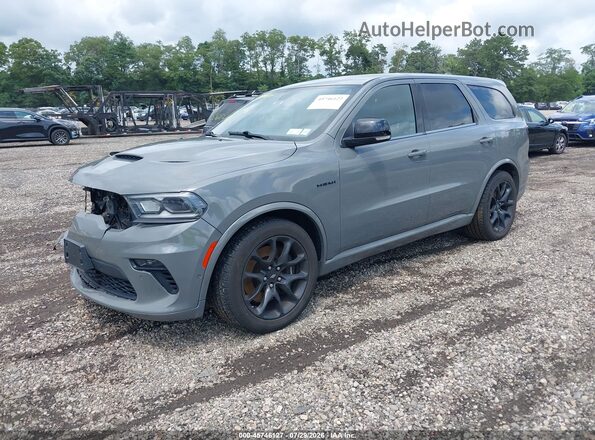 1C4SDJCT4MC878818 2021 DODGE DURANGO Gray Przód lewy