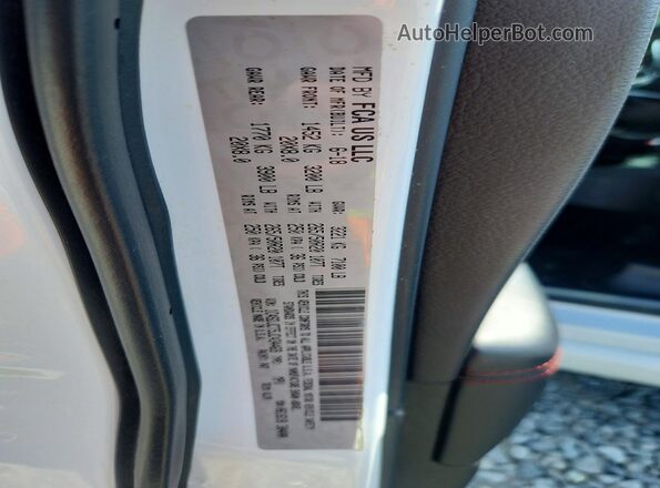 1C4SDJCT5JC434469 2018 DODGE DURANGO White Widok naklejki z numerem VIN