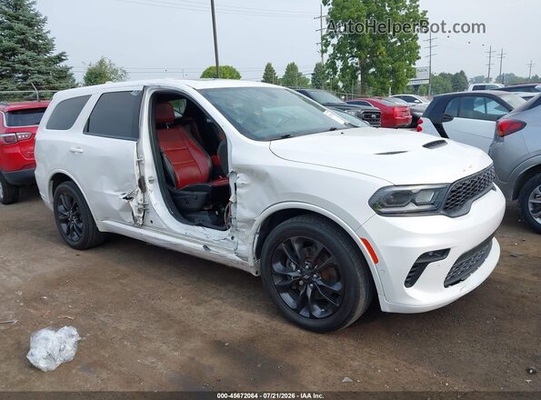 1C4SDJCT5MC837839 2021 DODGE DURANGO Белый Вид задней части салона