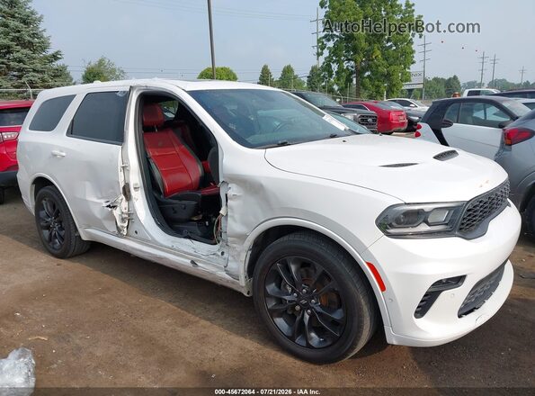 1C4SDJCT5MC837839 2021 DODGE DURANGO Белый Вид спереди