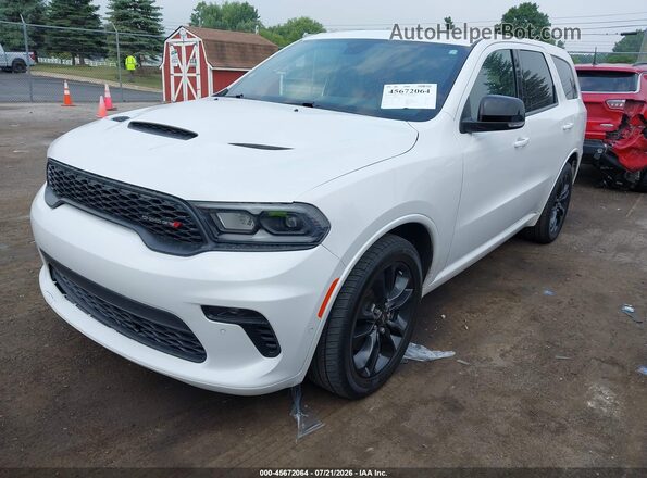 1C4SDJCT5MC837839 2021 DODGE DURANGO Белый Передняя левая четверть
