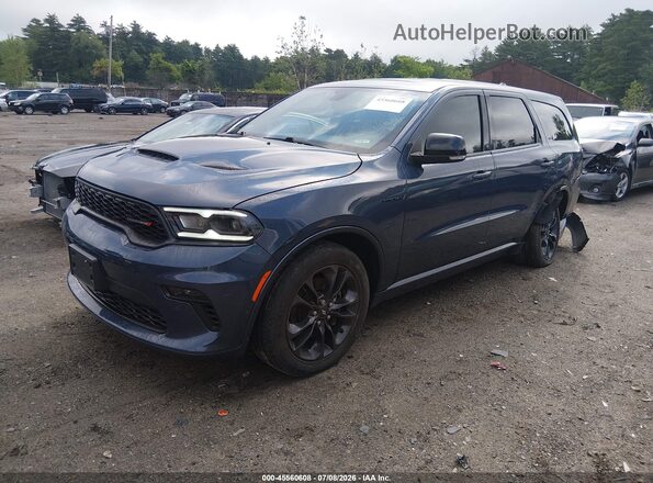 1C4SDJCT5MC848629 2021 DODGE DURANGO Blue Przód lewy