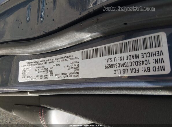 1C4SDJCT5MC848629 2021 DODGE DURANGO Blue Widok komory silnika