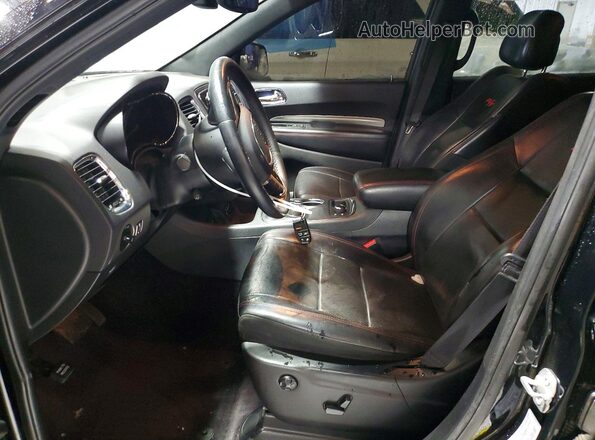 1C4SDJCT6HC747881 2017 DODGE DURANGO Black Front interior view