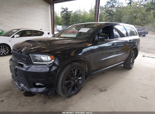 1C4SDJCT6JC345381 2018 DODGE DURANGO Черный Передняя левая четверть