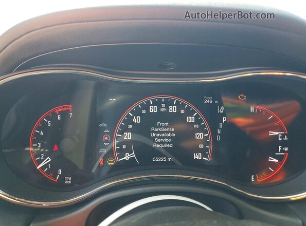 1C4SDJCT6LC146897 2020 DODGE DURANGO Black Widok zestawu wskaźników