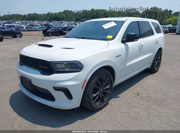 1C4SDJCT6MC572252 2021 DODGE DURANGO White Առջևի ձախ երեք քառորդ տեսարան