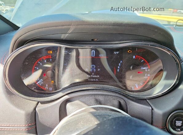 1C4SDJCT7JC415387 2018 DODGE DURANGO Black Instrument cluster view