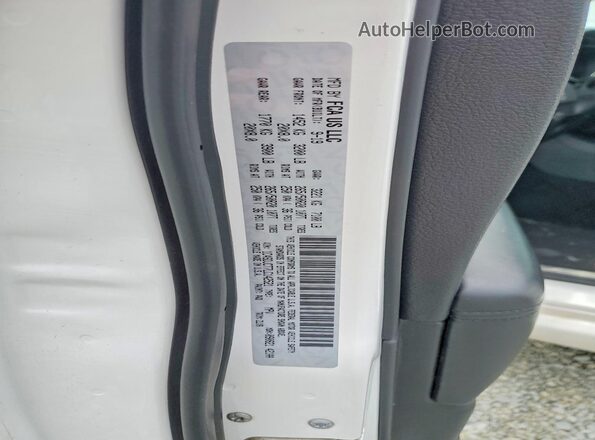 1C4SDJCT7LC142521 2020 DODGE DURANGO Белый Вид наклейки с VIN-кодом