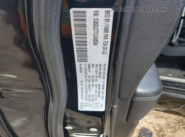 1C4SDJCT7LC408264 2020 DODGE DURANGO Black VIN կոդի պիտակի տեսք