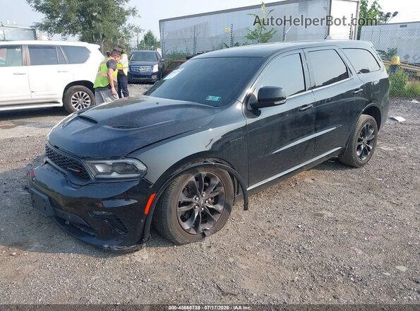1C4SDJCT7NC206351 2022 DODGE DURANGO Black Առջևի ձախ երեք քառորդ տեսարան