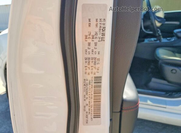 1C4SDJCT8HC659947 2017 DODGE DURANGO White VIN sticker view