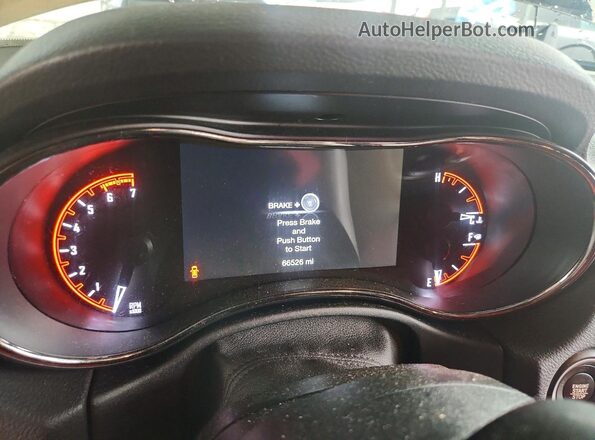 1C4SDJCT8KC551125 2019 DODGE DURANGO Black Instrument cluster view