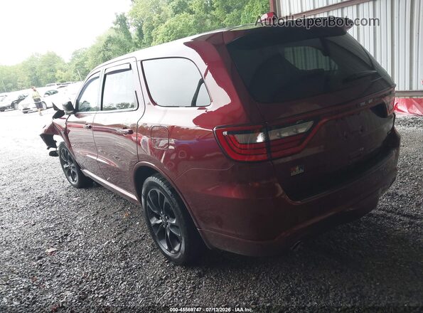 1C4SDJCT8MC765132 2021 DODGE DURANGO Темно-бордовый Задняя левая четверть