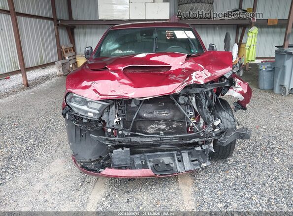 1C4SDJCT8MC765132 2021 DODGE DURANGO Темно-бордовый Вид спереди