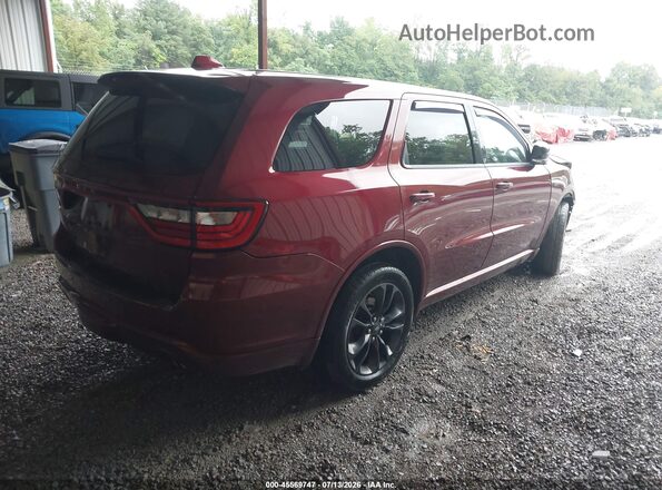 1C4SDJCT8MC765132 2021 DODGE DURANGO Темно-бордовый Задняя правая четверть