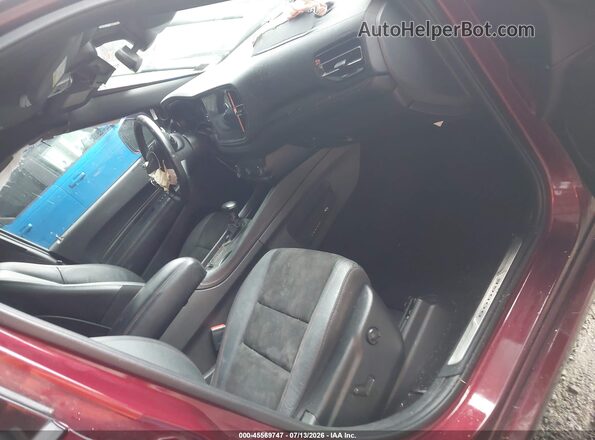 1C4SDJCT8MC765132 2021 DODGE DURANGO Темно-бордовый Вид салона спереди