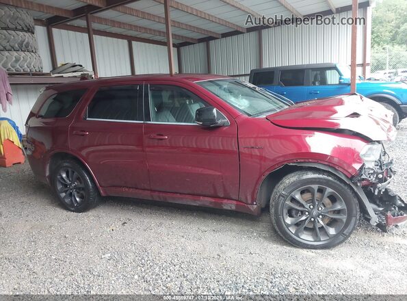 1C4SDJCT8MC765132 2021 DODGE DURANGO Темно-бордовый Вид задней части салона