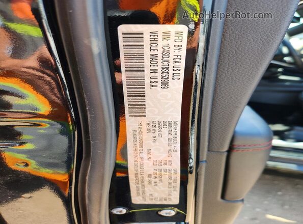 1C4SDJCT8SC539069 2025 DODGE DURANGO Black Widok komory silnika