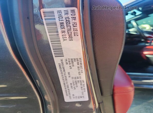 1C4SDJCT9LC394819 2020 DODGE DURANGO Gray VIN კოდის სტიკერის ხედი